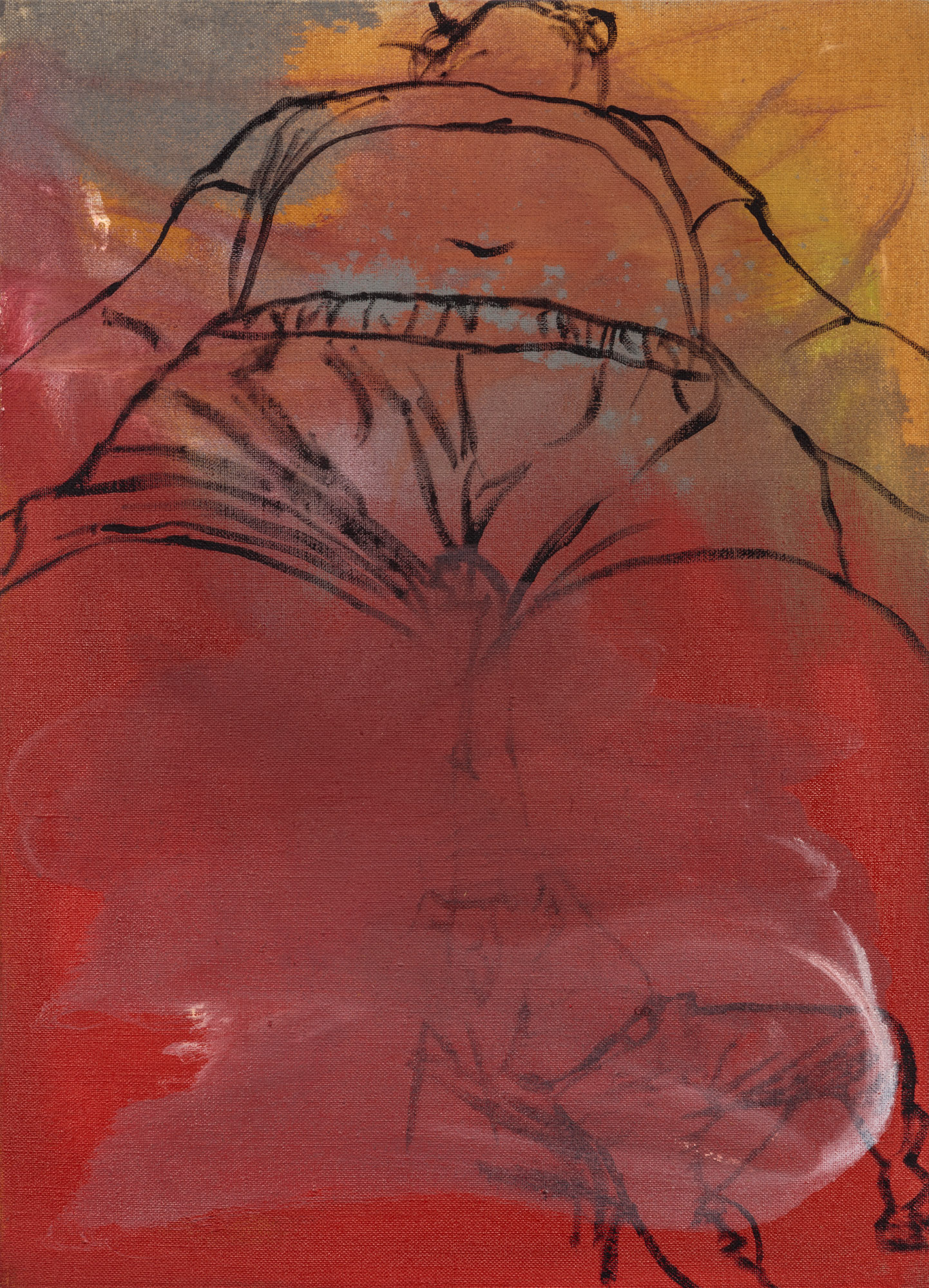 Omari Douglin, <i>Untitled</i>, 2022. oil on linen, 18 x 13 in (45.7 x 33 cm)